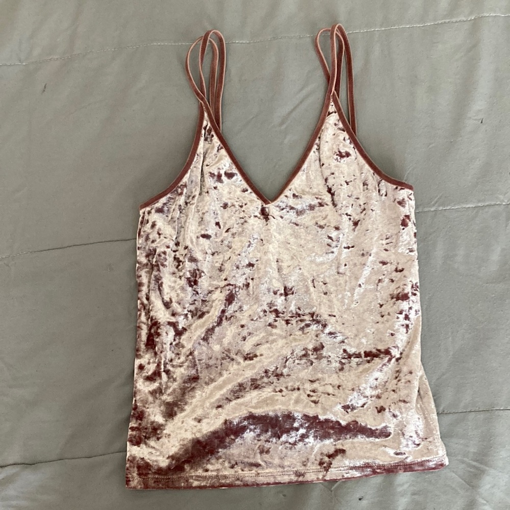Pink velvet shirt